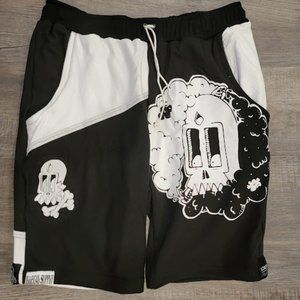 Snare Collab Shorts Size Medium Skull Bones x Cloudy Skull